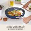 imageCalphalon Premier Ceramic Nonstick 12quot Frying Pan with Lid Midnight BlueMidnight Blue