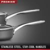 imageCalphalon Premier HardAnodized Nonstick Cookware 11Piece Pots and Pans Set Dishwasher and Oven Safe with MineralShield Nonstick Technology Durable and Versatile Kitchen Cookware11Piece