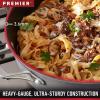 imageCalphalon Premier HardAnodized Nonstick Cookware 13Inch Deep Skillet with Cover