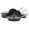 imageCalphalon Premier HardAnodized Nonstick Cookware 11Piece Pots and Pans Set Dishwasher and Oven Safe with MineralShield Nonstick Technology Durable and Versatile Kitchen Cookware8Piece