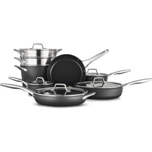 imageCalphalon Premier HardAnodized Nonstick Cookware 11Piece Pots and Pans Set Dishwasher and Oven Safe with MineralShield Nonstick Technology Durable and Versatile Kitchen Cookware13Piece
