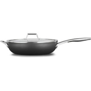 imageCalphalon Premier HardAnodized Nonstick Cookware 13Inch Deep Skillet with Cover