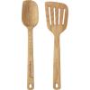 imageCalphalon 3pc Solid Wood Spoon ampamp Turner Set2pc