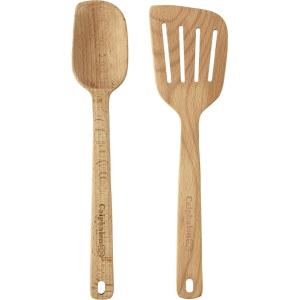 imageCalphalon 3pc Solid Wood Spoon ampamp Turner Set2pc