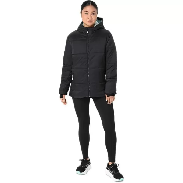 imageASCIS Womens PERFORMANCE INSULATED JACKET ApparelPerformance BlackAquamarine