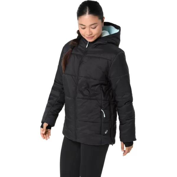 imageASCIS Womens PERFORMANCE INSULATED JACKET ApparelPerformance BlackAquamarine