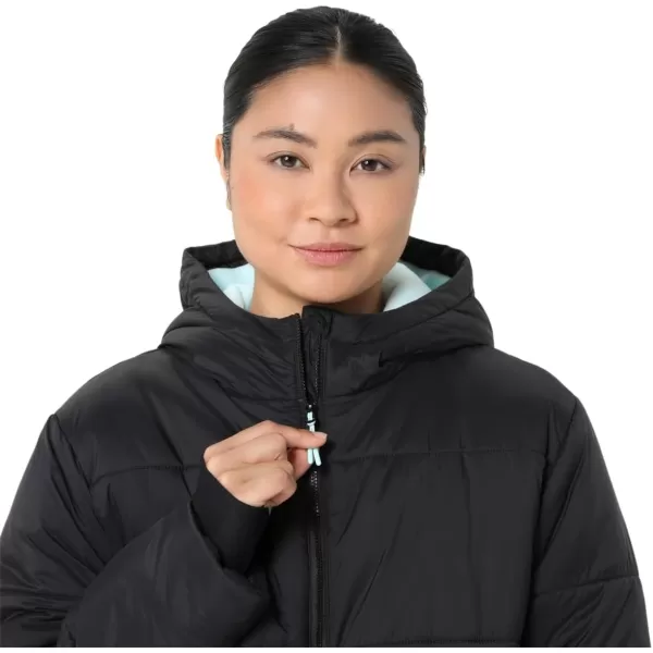 imageASCIS Womens PERFORMANCE INSULATED JACKET ApparelPerformance BlackAquamarine