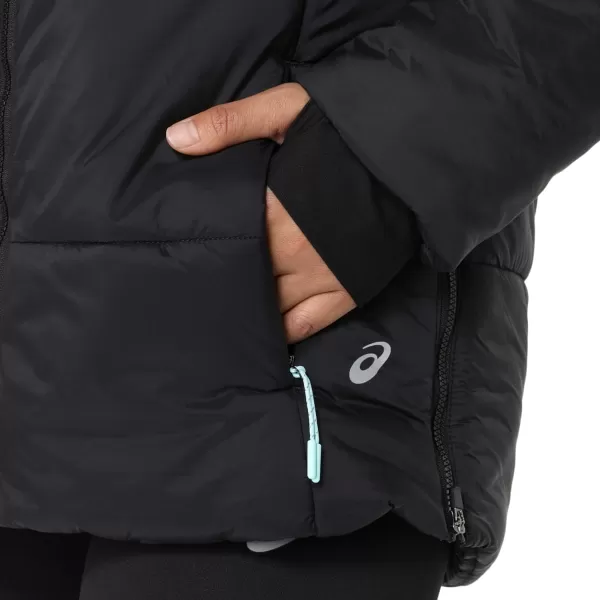 imageASCIS Womens PERFORMANCE INSULATED JACKET ApparelPerformance BlackAquamarine
