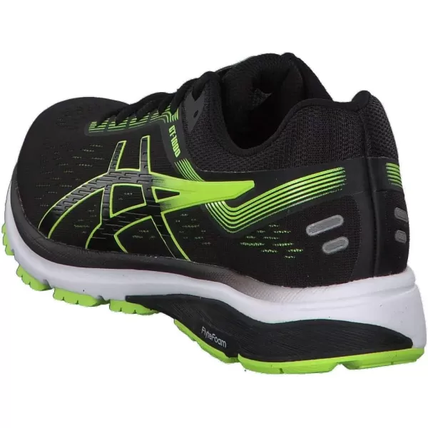 imageASICS GT1000 7 Mens Running ShoeBlack Black Hazard Green 004