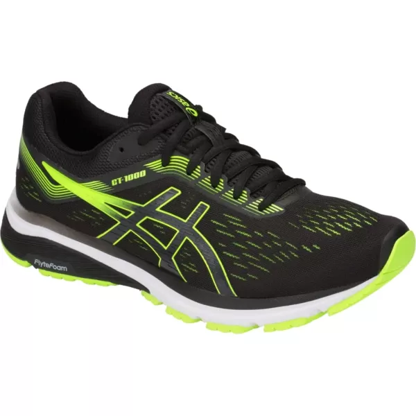 imageASICS GT1000 7 Mens Running ShoeBlackHazard Green