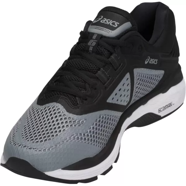 imageASICS GT2000 6 Mens Running ShoeStone GreyBlackWhite