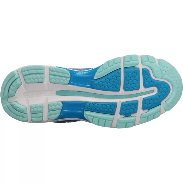 imageASICS GelNimbus 19 Womens Running ShoeDiva BlueFlash CoralAqua Splash