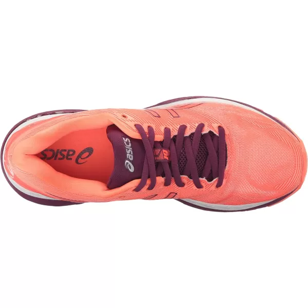 imageASICS GelNimbus 19 Womens Running ShoeFlash CoralDark PurpleWhite
