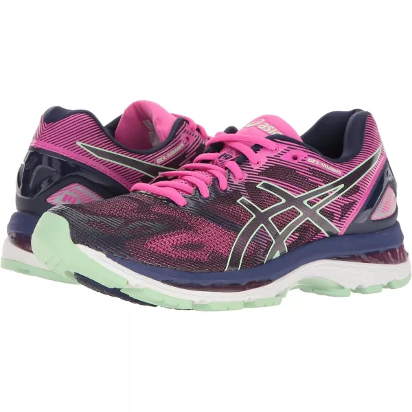 imageASICS GelNimbus 19 Womens Running ShoeIndigo BlueParadise GreenPink Glow
