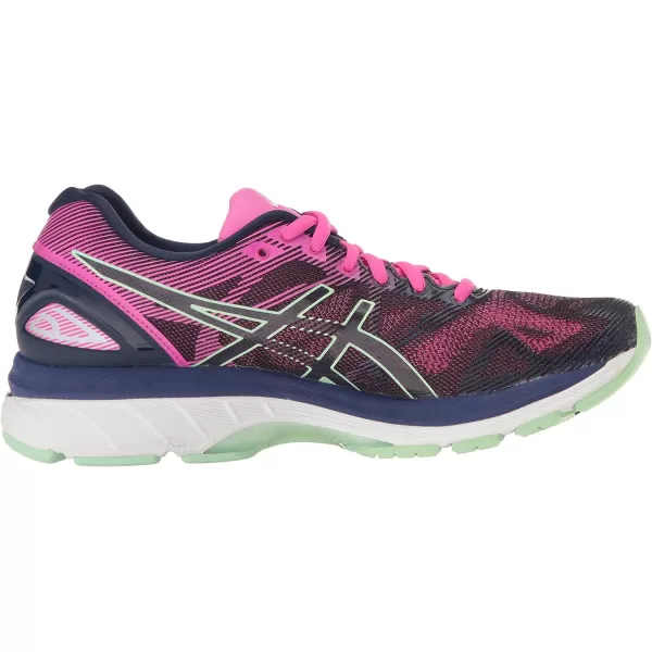 imageASICS GelNimbus 19 Womens Running ShoeIndigo BlueParadise GreenPink Glow