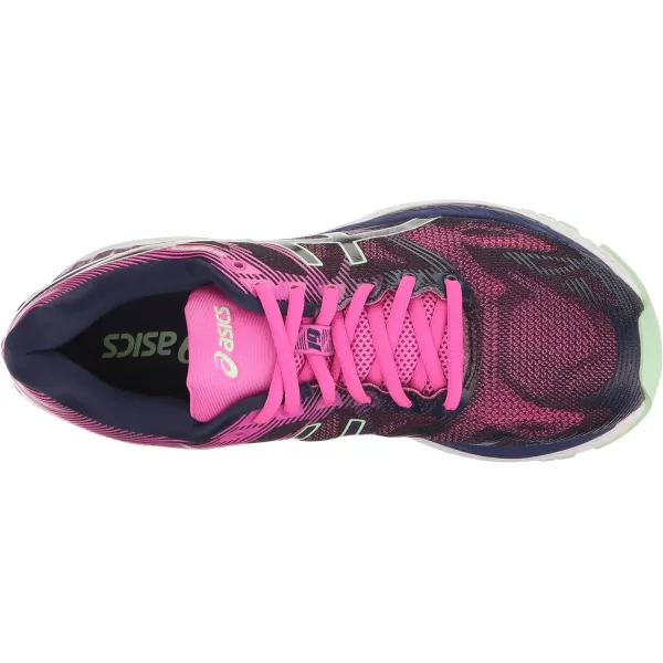 imageASICS GelNimbus 19 Womens Running ShoeIndigo BlueParadise GreenPink Glow