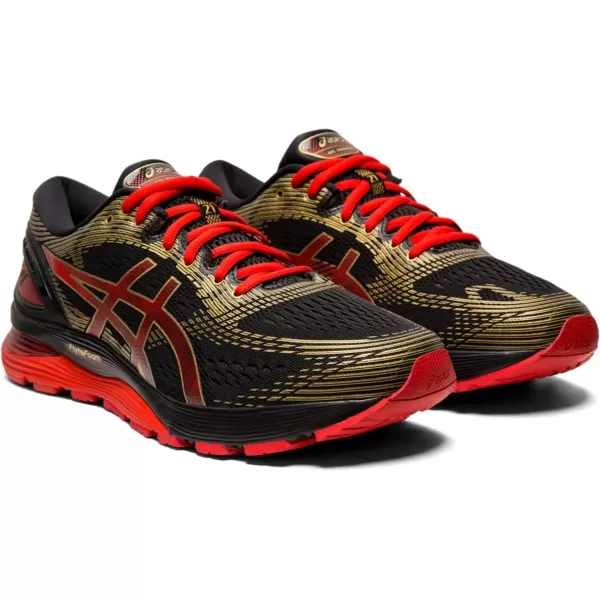 imageASICS GelNimbus 21 Mens Running ShoeBlackClassic Red