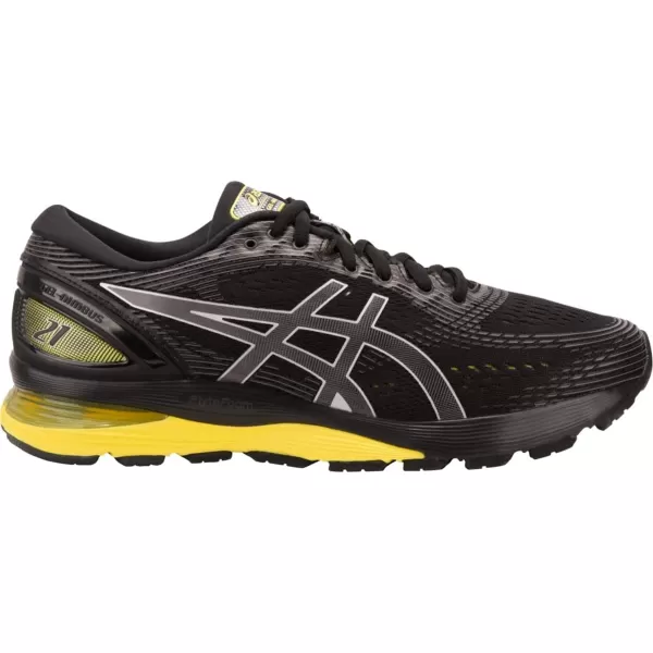 imageASICS GelNimbus 21 Mens Running ShoeBlackLemon Spark