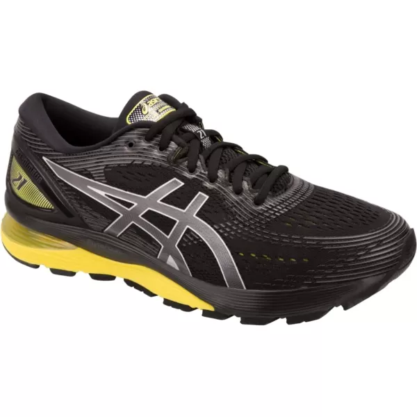 imageASICS GelNimbus 21 Mens Running ShoeBlackLemon Spark