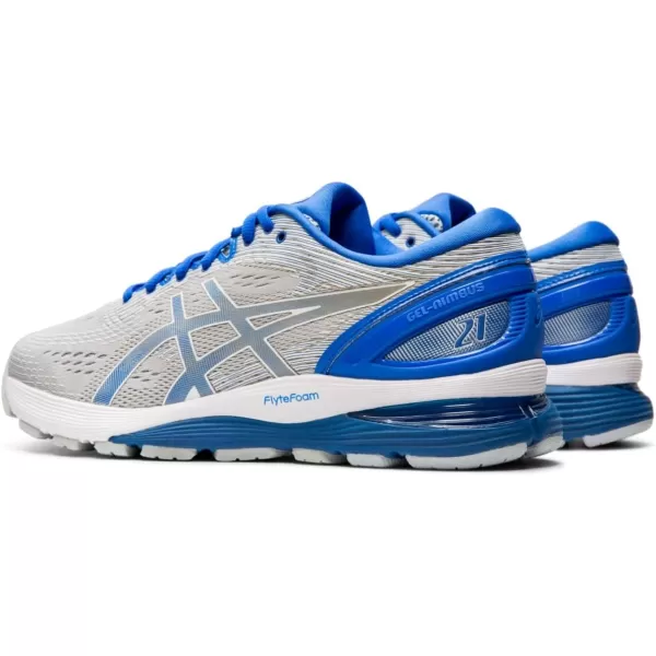 imageASICS GelNimbus 21 Mens Running ShoeMid GreyIllusion Blue