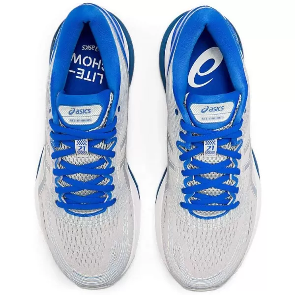 imageASICS GelNimbus 21 Mens Running ShoeMid GreyIllusion Blue