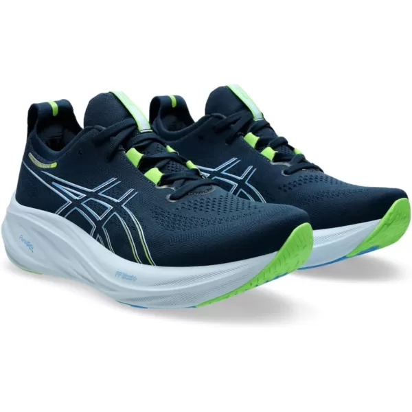 imageASICS GelNimbus 26 Mens RunningFrench BlueElectric Lime