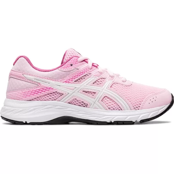 imageASICS Kids Contend 6 Grade School Running ShoesCotton CandyWhite
