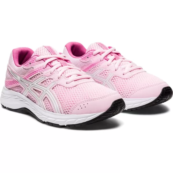 imageASICS Kids Contend 6 Grade School Running ShoesCotton CandyWhite