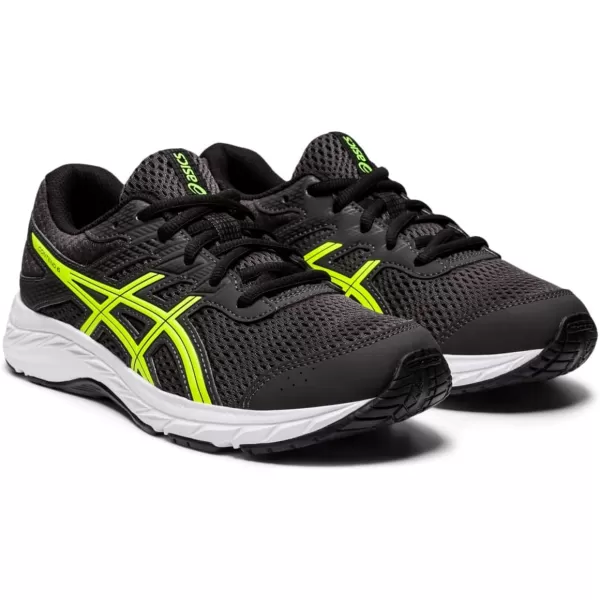 imageASICS Kids Contend 6 Grade School Running ShoesGraphite GreySafety Yellow