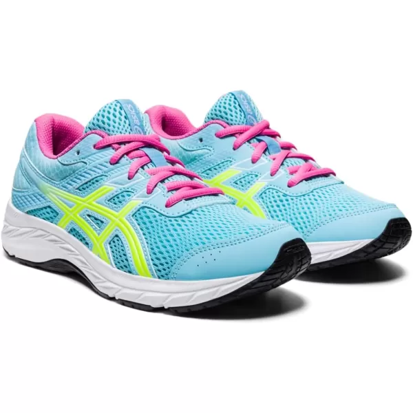 imageASICS Kids Contend 6 Grade School Running ShoesOcean DecaySafety Yellow