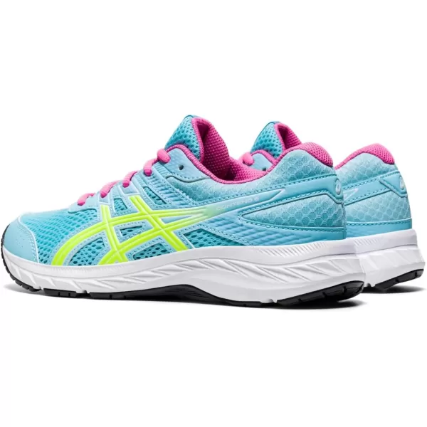 imageASICS Kids Contend 6 Grade School Running ShoesOcean DecaySafety Yellow