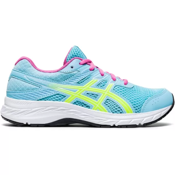 imageASICS Kids Contend 6 Grade School Running ShoesOcean DecaySafety Yellow