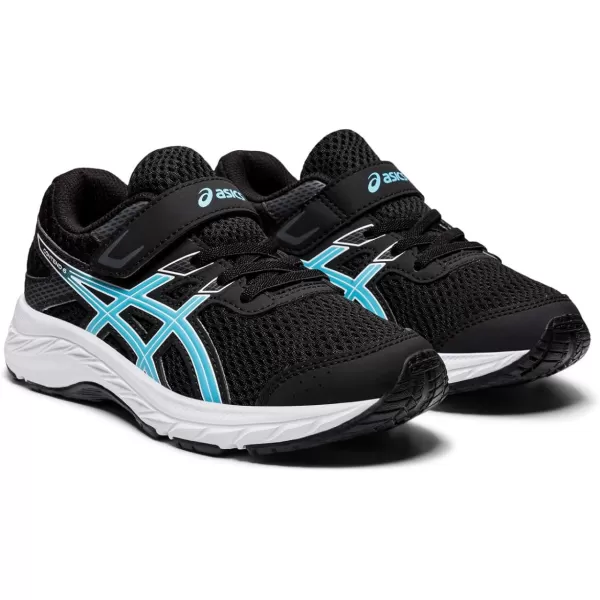 imageASICS Kids Contend 6 PreSchool Running ShoesBlackTurquoise