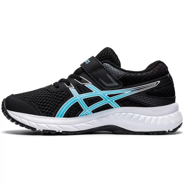 imageASICS Kids Contend 6 PreSchool Running ShoesBlackTurquoise