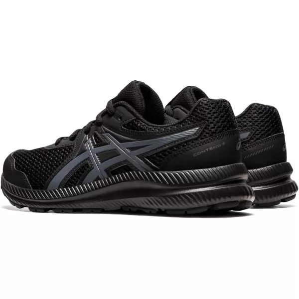 imageASICS Kids Contend 7 Grade School Running ShoeBlackCarrier Grey