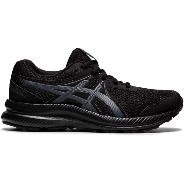 imageASICS Kids Contend 7 Grade School Running ShoeBlackCarrier Grey