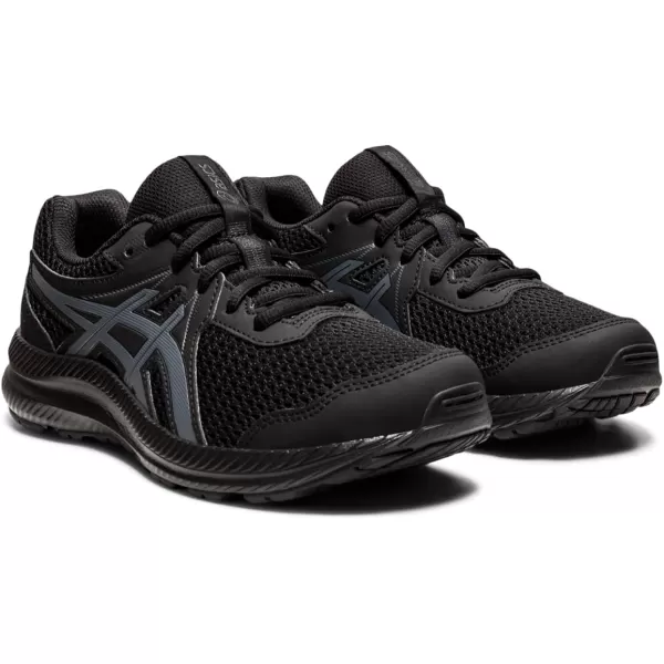 imageASICS Kids Contend 7 Grade School Running ShoeBlackCarrier Grey