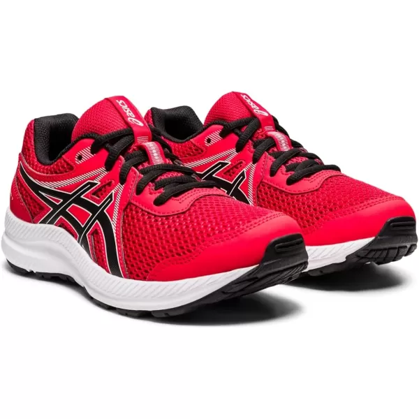 imageASICS Kids Contend 7 Grade School Running ShoeClassic RedBlack