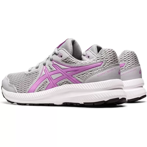 imageASICS Kids Contend 7 Grade School Running ShoePiedmont GreyLavender Glow