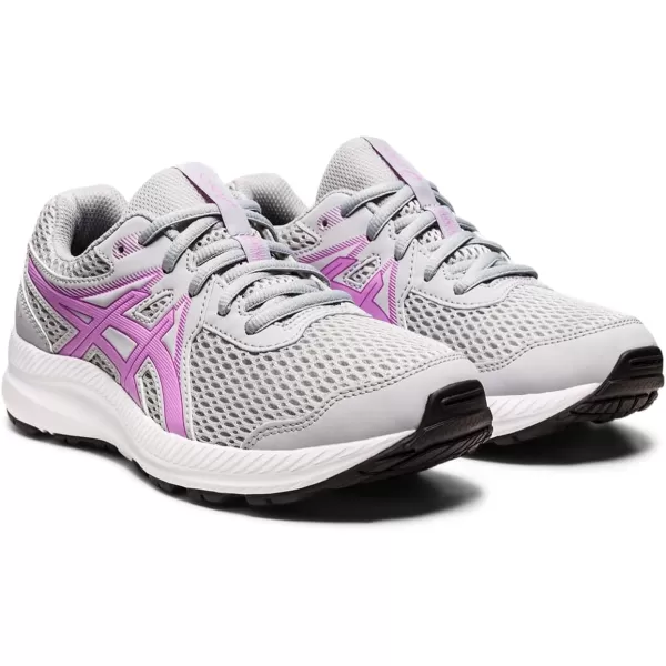 imageASICS Kids Contend 7 Grade School Running ShoePiedmont GreyLavender Glow