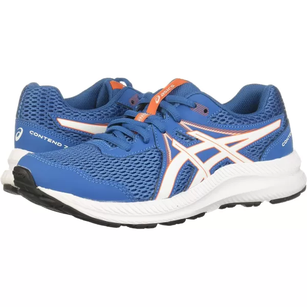 imageASICS Kids Contend 7 Grade School Running ShoeReborn BlueWhite