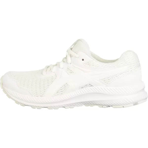 imageASICS Kids Contend 7 Grade School Running ShoeWhiteWhite