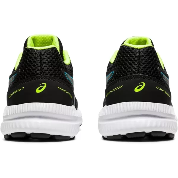 imageASICS Kids Contend 7 Grade School Running ShoesBlackDigital Aqua
