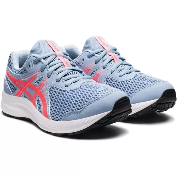 imageASICS Kids Contend 7 Grade School Running ShoesMistBlazing Coral