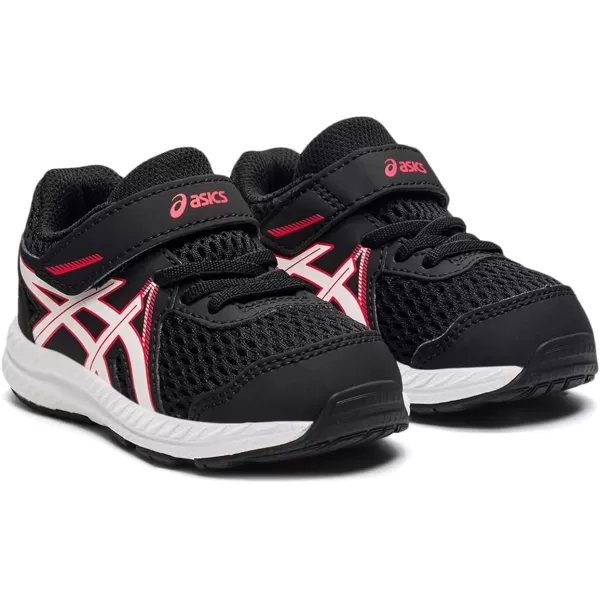 imageASICS Kids Contend 7 Toddler Running ShoesBlackElectric Red