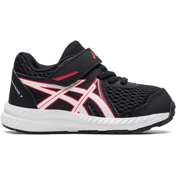 imageASICS Kids Contend 7 Toddler Running ShoesBlackElectric Red