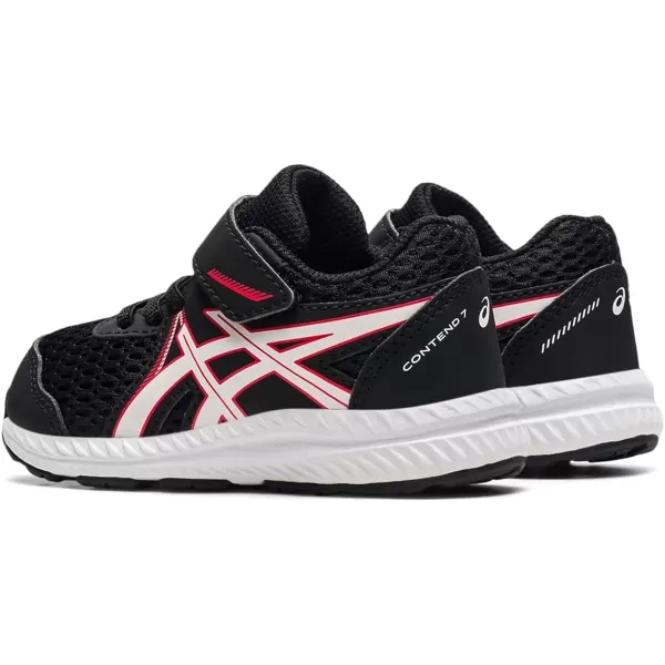 imageASICS Kids Contend 7 Toddler Running ShoesBlackElectric Red