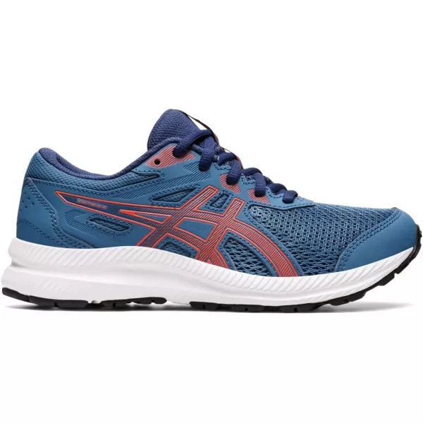 imageASICS Kids Contend 8 Grade School Running ShoesAzureCherry Tomato