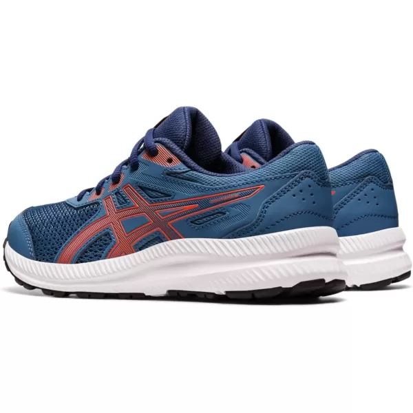 imageASICS Kids Contend 8 Grade School Running ShoesAzureCherry Tomato