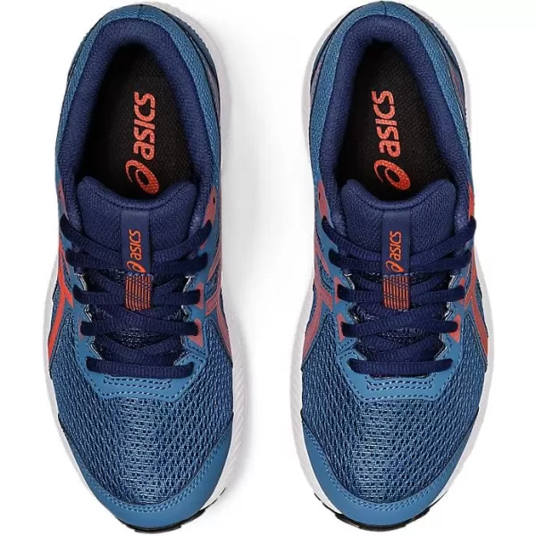 imageASICS Kids Contend 8 Grade School Running ShoesAzureCherry Tomato